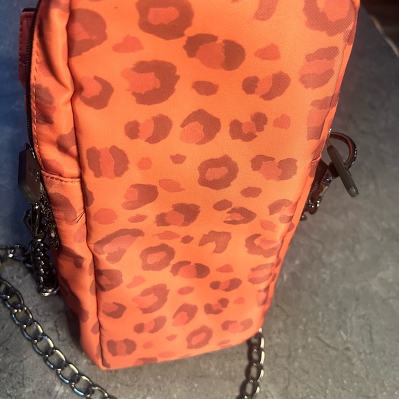 CAMP GLADIATOR Water Bottle Sling w/ Zip Up Pouch NWOT pink/coral/black leopard - Picture 10 of 11